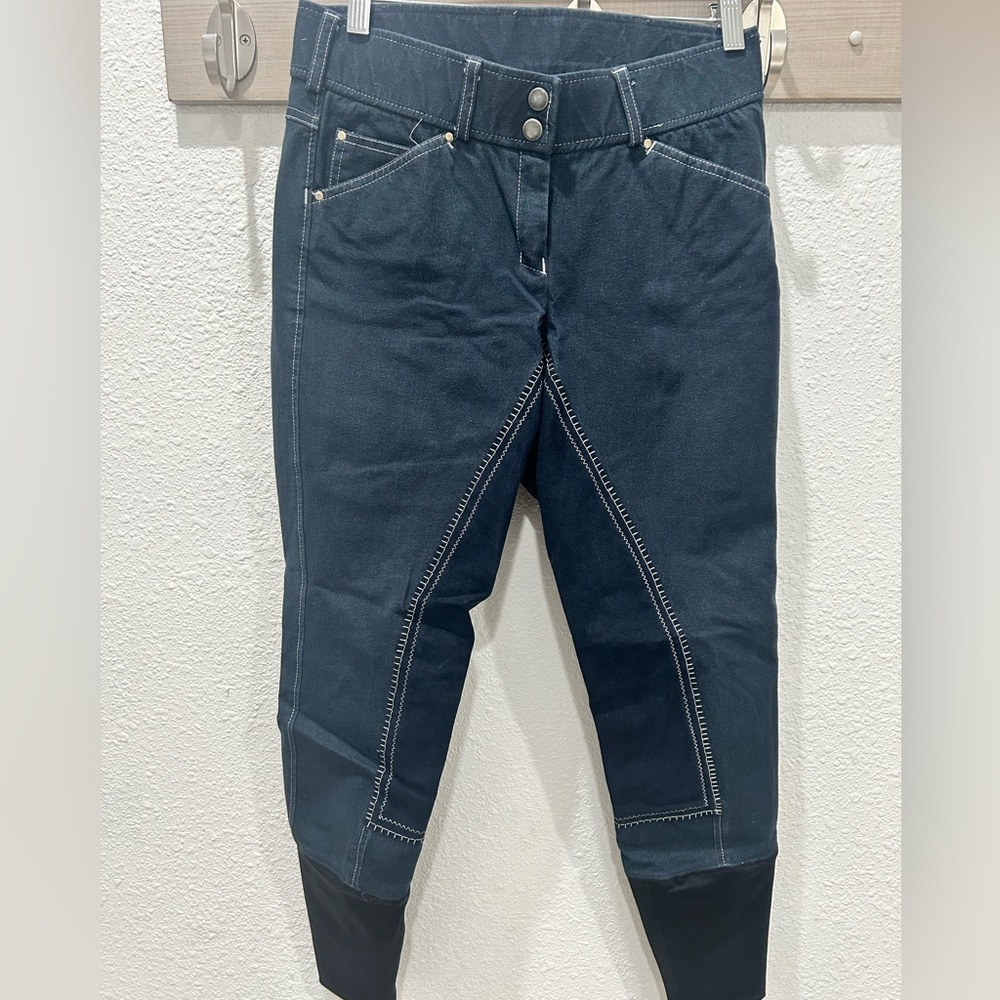 Gatos denim full seat suede riding breeches